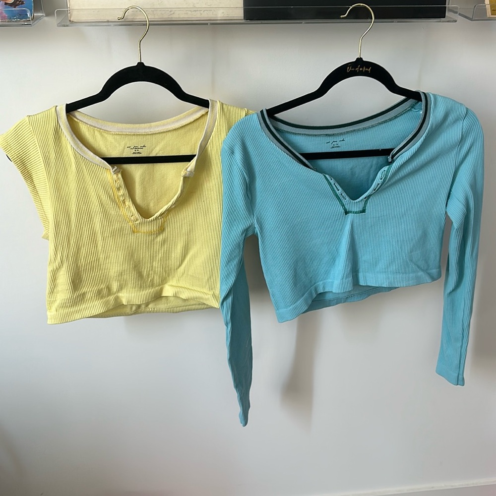 2 Urban outfitters out from under seamless crop tops, both are size XL